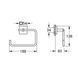 Тримач для рушників Grohe QuickFix Start Cube 409752430, Черный матовый