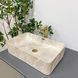 Умывальник (раковина) VBI ARABBA M BEIGE STONE MATT накладной, Бежевый