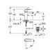 Смеситель для раковины Grohe QuickFix Start M-Size 23746002 с донным клапаном, Хром