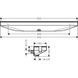 Шлангове під'єднання Hansgrohe Porter 500 Rainfinity з поличкою L Matt White 26843700