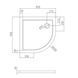Душевой поддон Volle Benita 90x90x4см PUF white 1017.073090, Белый, белый
