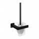 Йоржик для унітазу Omnires Nelson black mat NL80620BL, Черный матовый