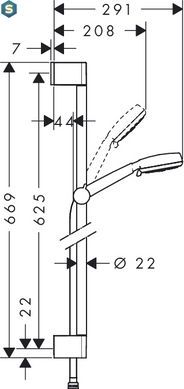 Душевой гарнитур Hansgrohe Crometta 100 Multi 26650400