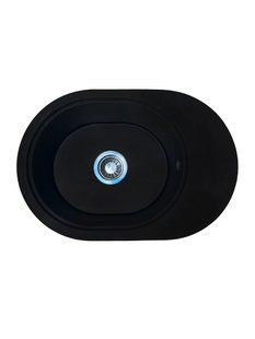 Кухонная мойка Adamant Ovale 610x420x180 антрацит 649223, Антрацит