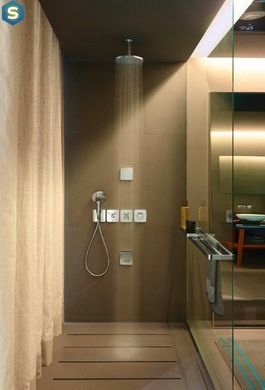Верхній душ Hansgrohe Raindance Select S 300 2jet з тримачем зі стелі хром/білий 27337400