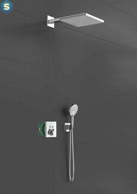 Душевая система скрытого монтажа Hansgrohe Raindance E 300 1jet ShowerSelect S с термостатом Chrome 27952000