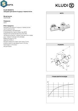 Термостат для ванни Kludi Objekta DN 15 352010538