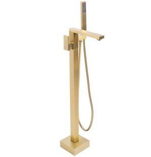 Смеситель для ванны Rea Tery brushed gold напольный REA-B5307, Золотой