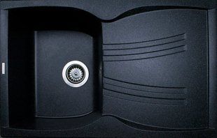 Кухонная мойка Adamant New Line 780x495x235 чёрный 65223, Черный/золото
