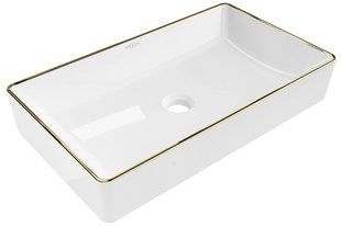 Умивальник Mexen Nadia 60 white gold Edge накладний MEX-21616005, Золотий
