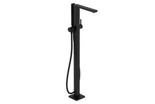 Змішувач для ванни Hansgrohe Tecturis E підлоговий matt black 73445670, Черный матовый