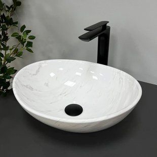 Умивальник (раковина) VBI PARMA MARBLE NATURE GLOSSY накладний, Мармур
