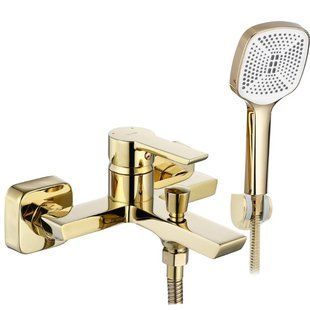 Смеситель для ванны Rea Argus gold настенный с изливом REA-B6409, Золотой