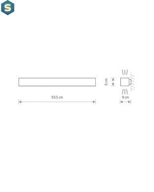 Світильник Nowodvorski 7548 Soft led T8LED 1x16W 3000K 2300Lm IP20 Wh