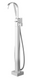 Смеситель для ванны напольный Kohlman Axis chrome QF1165N, Хром