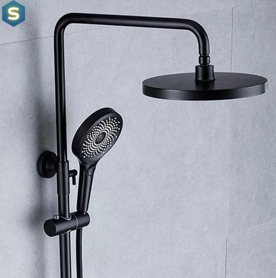 Душевая система Dusel Marella Black (247307000), Черный матовый