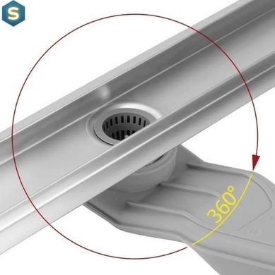 Трап для душу Rea Neox 90 Superflow brushed steel 2в1 REA-G2708