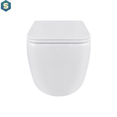 Унітаз підвісний Qtap Gemini безободковий з сидінням Soft-close QT2533076EUQW, Білий