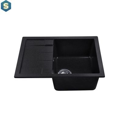 Кухонна мийка гранітна Kroner KRP Komposit GRB-6550 CV027412, Графит