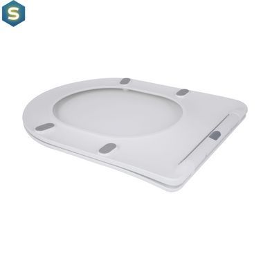 Унітаз підлоговий Qtap Vlasta Ultra Quiet безобідковий з сидінням Soft-close White QT28228300W, Білий