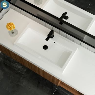 Раковина матовая врезная Amidicon Lagune Slim 80 792x425 из литого камня LAGUNE SLIM_80_MAT, Белый