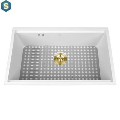Кухонная мойка под столешницу белая Nett NW-7042, Белый