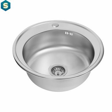 Кухонна мийка з нержавіючої сталі Platinum сатин 510 (0,8/180 мм), Satin