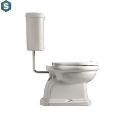 Бачок для унитаза с ручкой сбоку Kerasan Retro 107201, Белый