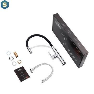 Змішувач для кухні Kroner KRP Ersel - C03900BLK, Хром