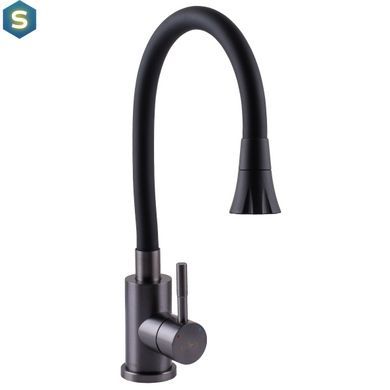 Змішувач для кухні Globus Lux Alpen SBT1-203SA-GP-B01, Графит