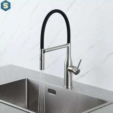 Смеситель для кухни гибкий излив, Gungray Gappo G4098-25, Нержавеющая сталь