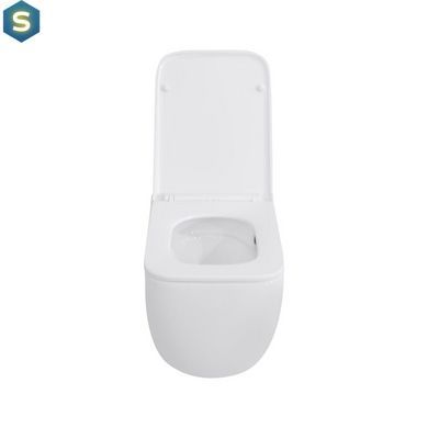 Унітаз підвісний Qtap Gemini безободковий з сидінням Soft-close QT2533076EUQW, Білий