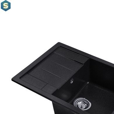 Кухонна мийка гранітна Kroner KRP Komposit GRB-6550 CV027412, Графит