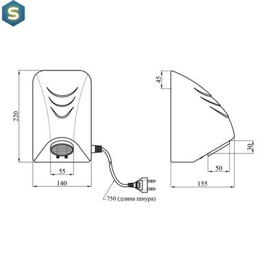 Сушарка для рук Kroner KRM UlM - ACP0924 1000W CV022836