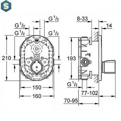 Центральний термостат Grohe Grohtherm 2000 19418000