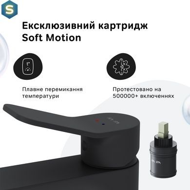 Змішувач для умивальника Am.Pm X-Joy black F85A02122, Черный матовый