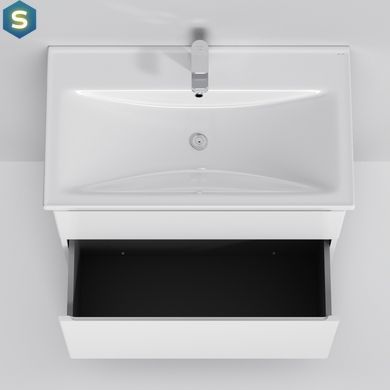 Тумба з умивальником Am.Pm X-Joy підлогова 80 см 2 ящики білий M85-FSX0802-WC0802WG38, Білий