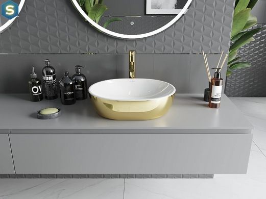 Умивальник Mexen Viki gold white накладний MEX-21054806, Золотий