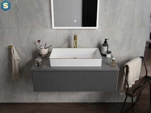 Умывальник Mexen Nadia 60 white gold Edge накладной MEX-21616005, Золотой