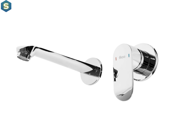 Смеситель для умывальника Rea Hyper + Box настенный хром REA-B2059, Хром