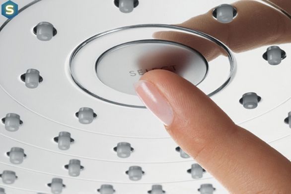 Верхній душ Hansgrohe Raindance Select S 300 2jet з тримачем зі стелі хром/білий 27337400
