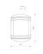 Світильник вуличний Nowodvorski 3411 Quartz E27 1x60W IP21 Gr