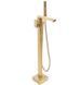Смеситель для ванны Rea Tery brushed gold напольный REA-B5307, Золотой
