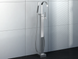 Смеситель для ванны напольный Kohlman Axis chrome QF1165N, Хром