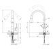 Смеситель для кухни Kroner KRP K&uuml;che - C031WHI CV024335, Белый