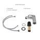 Душевая система с изливом Lidz Latwa 1030 + смеситель для умывальника Lidz Latwa 001 Chrome, Хром
