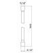 Шланг для душа Qtap Hadice PVC160C, Хром
