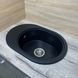 Кухонна мийка Adamant Ovale 610x420x180 антрацит 649223, Антрацит