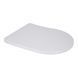 Унітаз підлоговий Qtap Vlasta Ultra Quiet безобідковий з сидінням Soft-close White QT28228300W, Білий