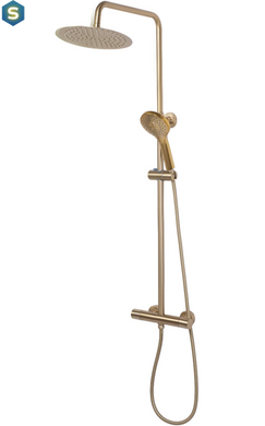 Душевая система Rea Vincent с термостотом brushed gold REA-P6602, Золотой